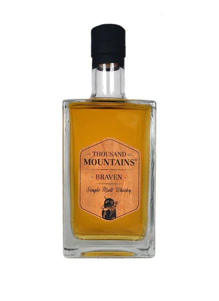 Flasche Thousand Mountains BRAVEN Single Malt Whisky, 0,7 Liter